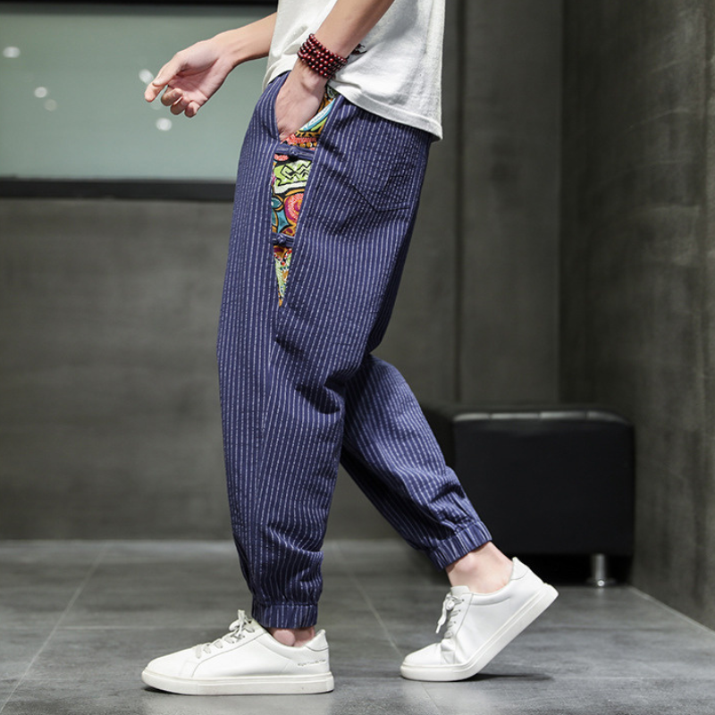 SOHO ART STRIPED JOGGERS