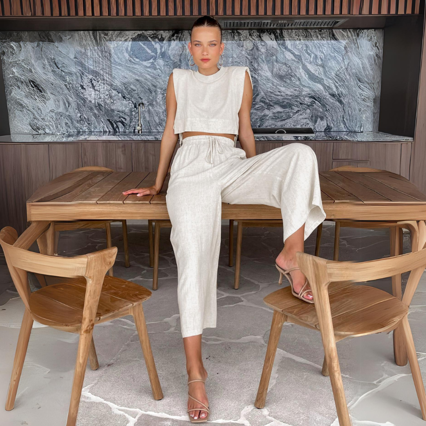 Elysia Linen Co-Ord Set