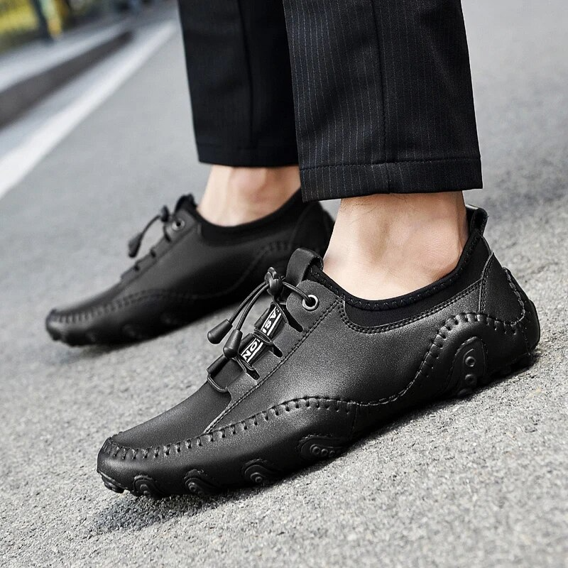 LIVORNO LEATHER LOAFERS