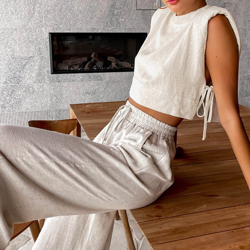 Elysia Linen Co-Ord Set