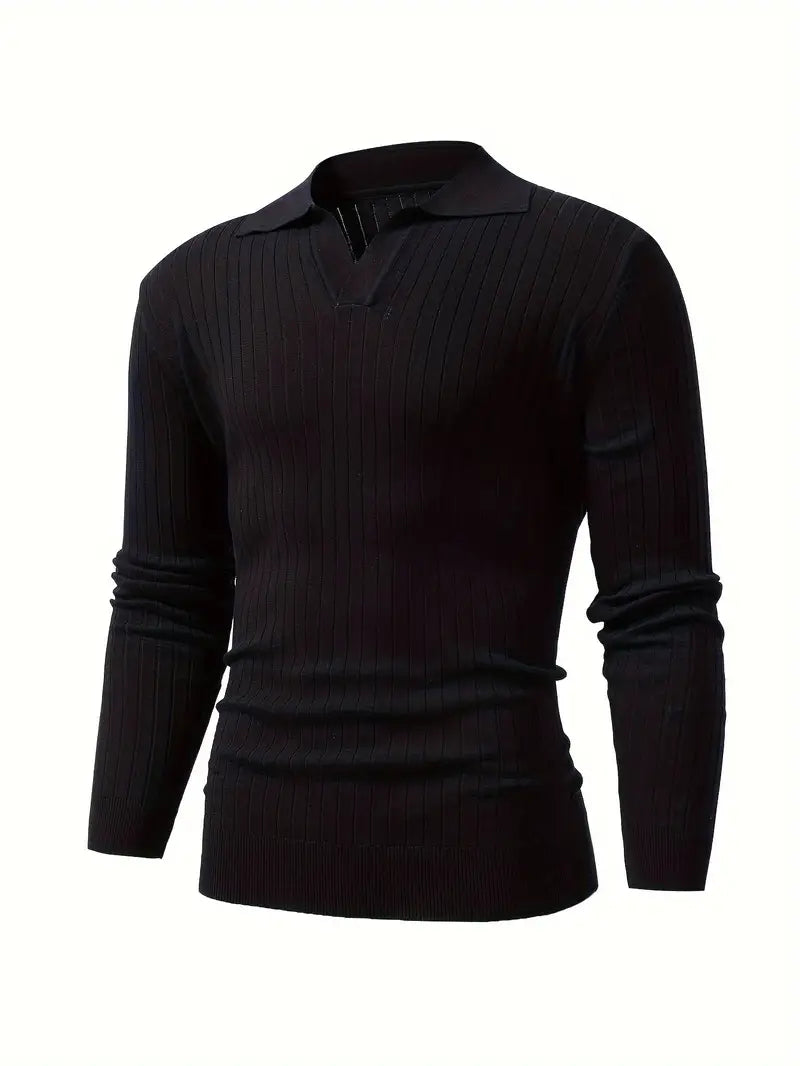 MUSKELFIT-STRICKPULLOVER