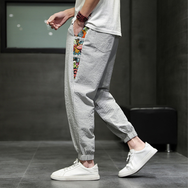 SOHO ART STRIPED JOGGERS