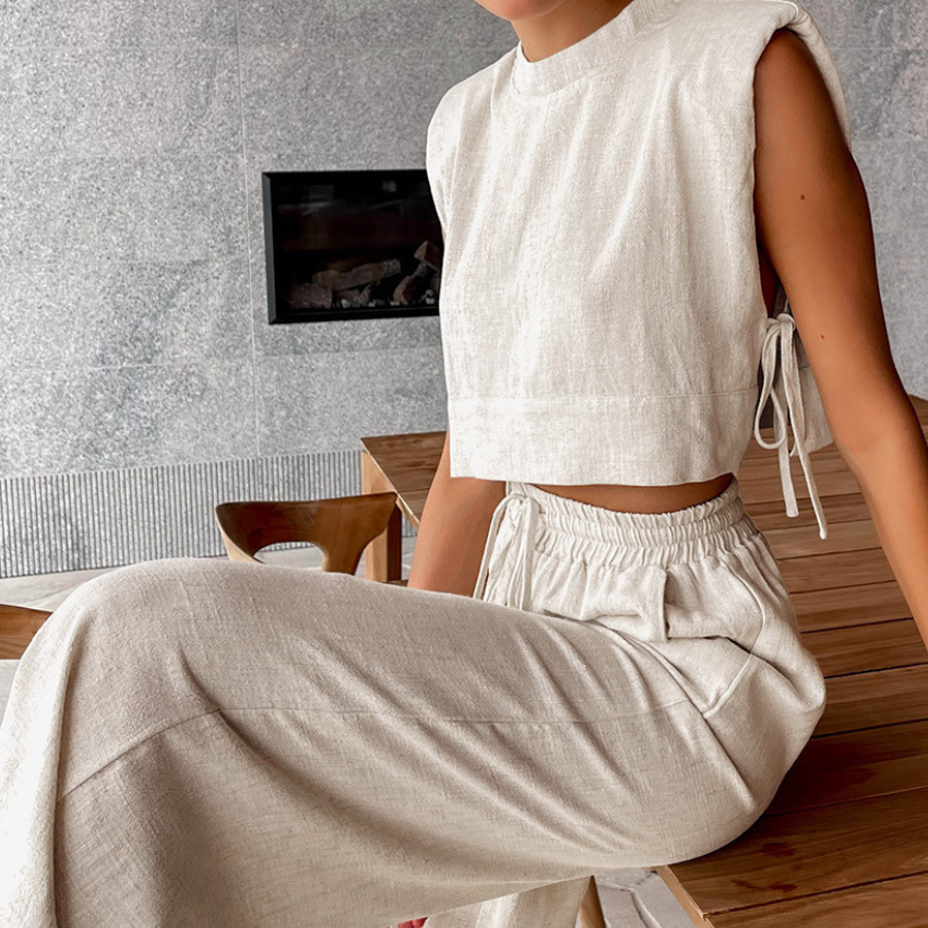 Elysia Linen Co-Ord Set