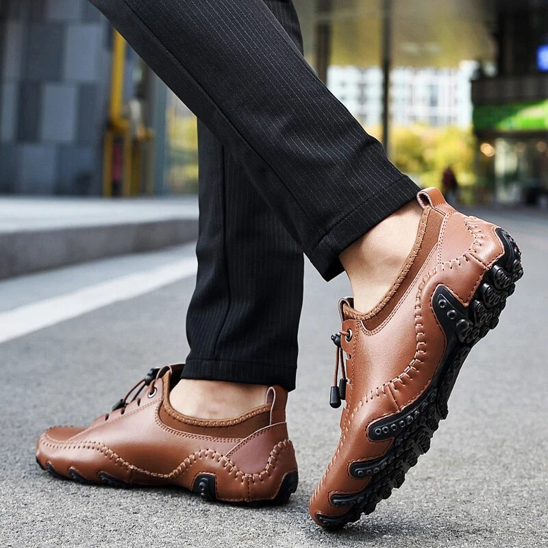LIVORNO LEATHER LOAFERS