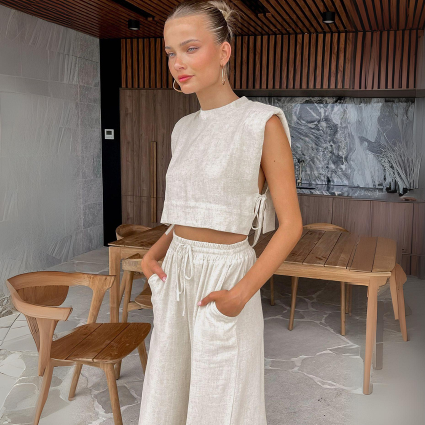 Elysia Linen Co-Ord Set