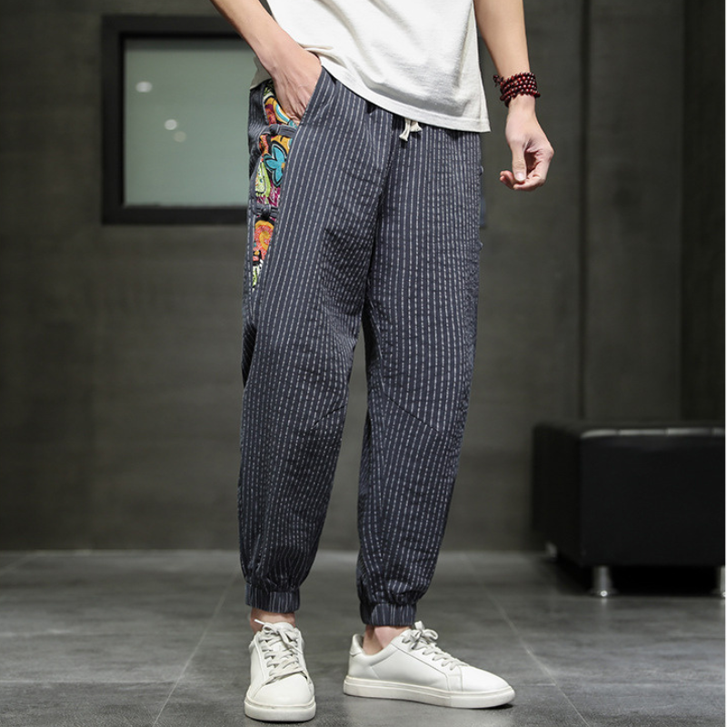 SOHO ART STRIPED JOGGERS