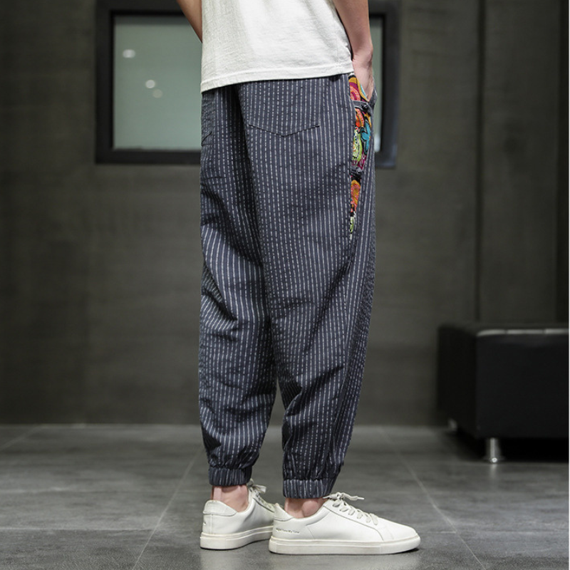 SOHO ART STRIPED JOGGERS