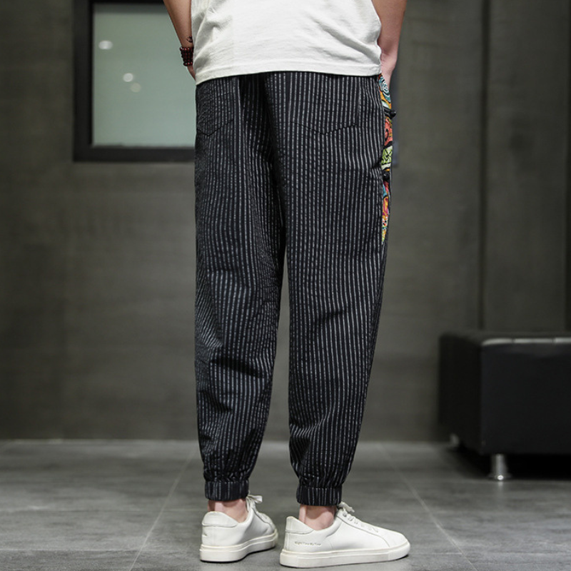 SOHO ART STRIPED JOGGERS