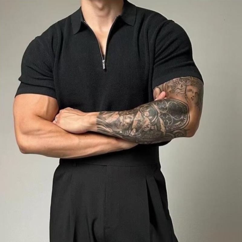 BRANDO ZIP POLO SHIRT