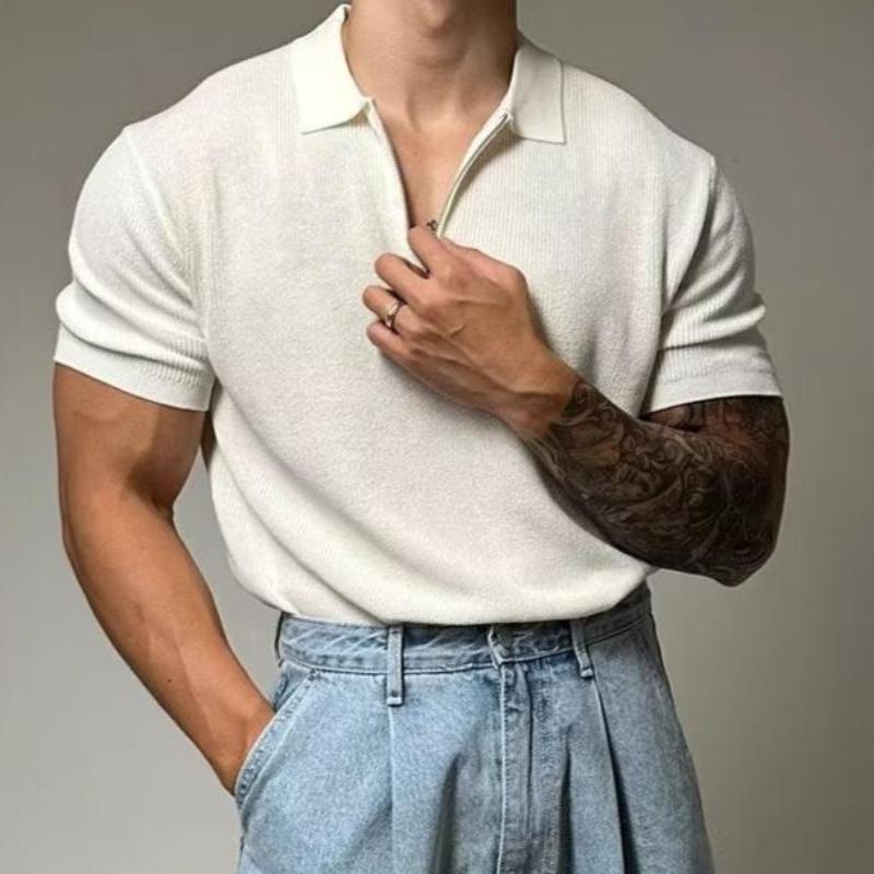 BRANDO ZIP POLO SHIRT