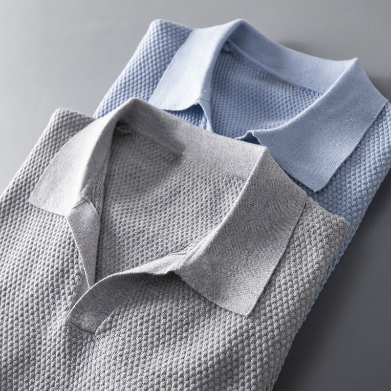 RENZO TEXURED COTTON POLO