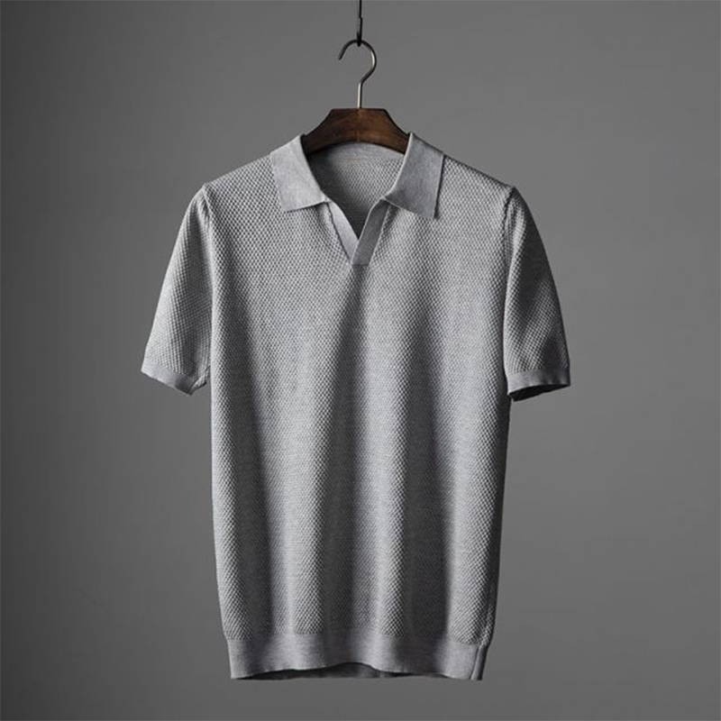 RENZO TEXURED COTTON POLO