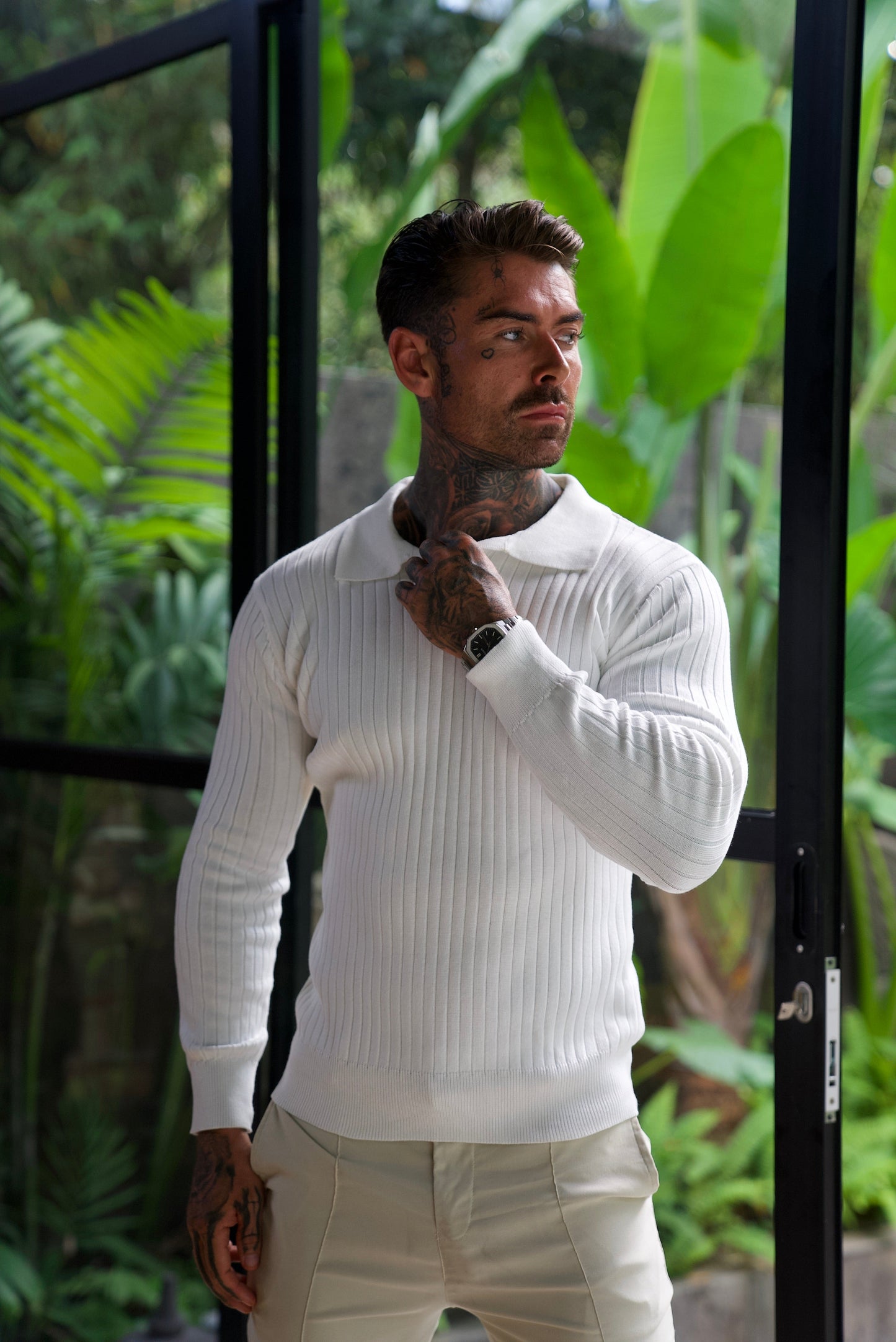 MUSKELFIT-STRICKPULLOVER