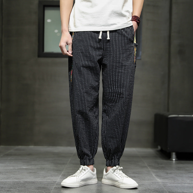 SOHO ART STRIPED JOGGERS