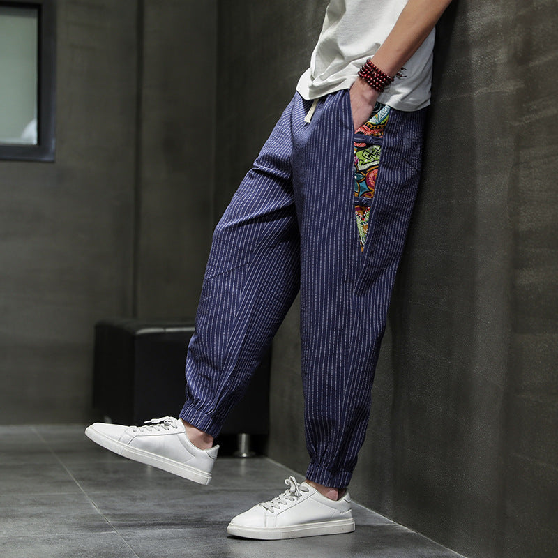 SOHO ART STRIPED JOGGERS