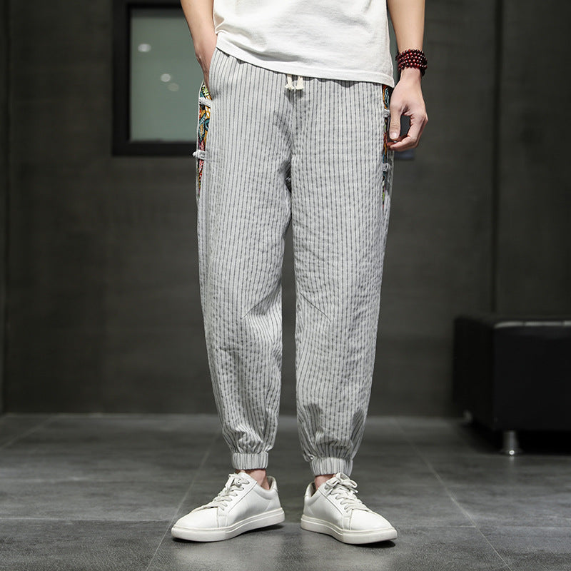 SOHO ART STRIPED JOGGERS
