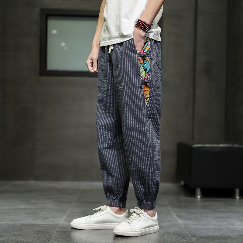 SOHO ART STRIPED JOGGERS