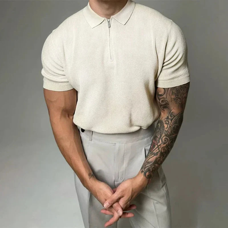 BRANDO ZIP POLO SHIRT