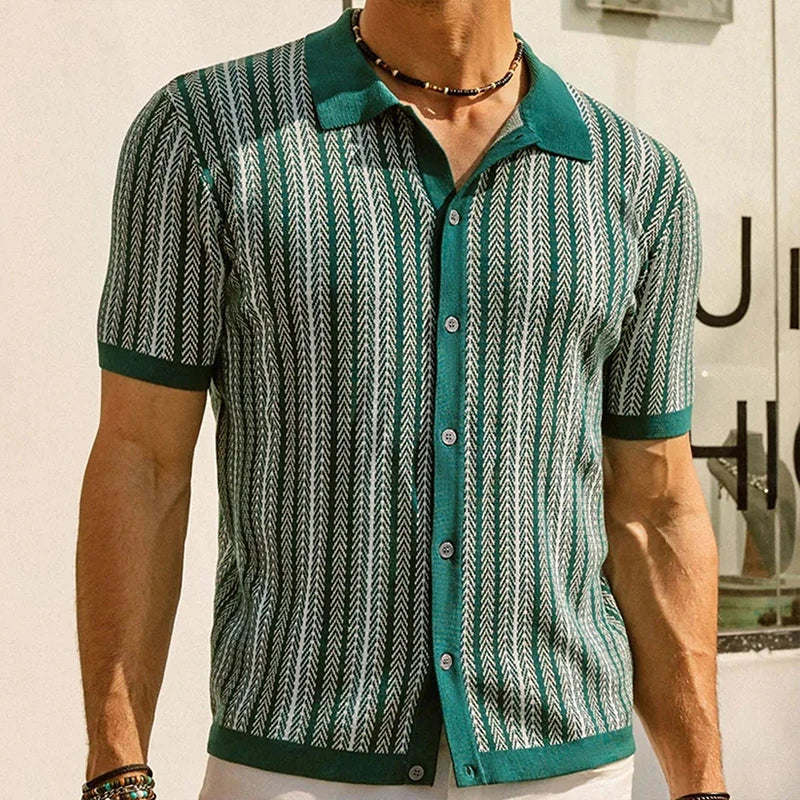 Miragé™ Herringbone Button-Down