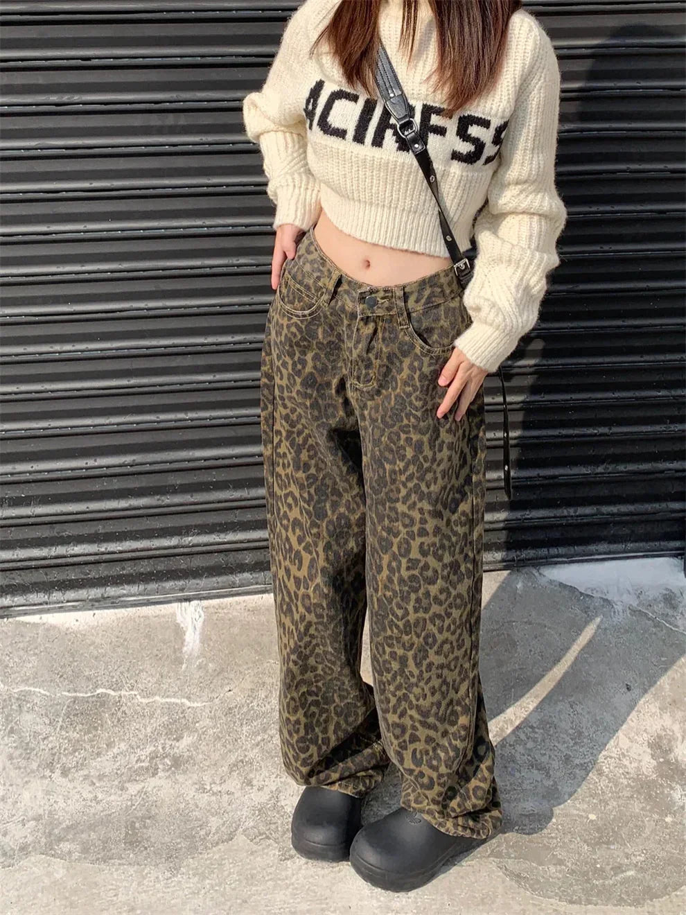 SAVANNAH HIGH RISE LEOPARD JEANS