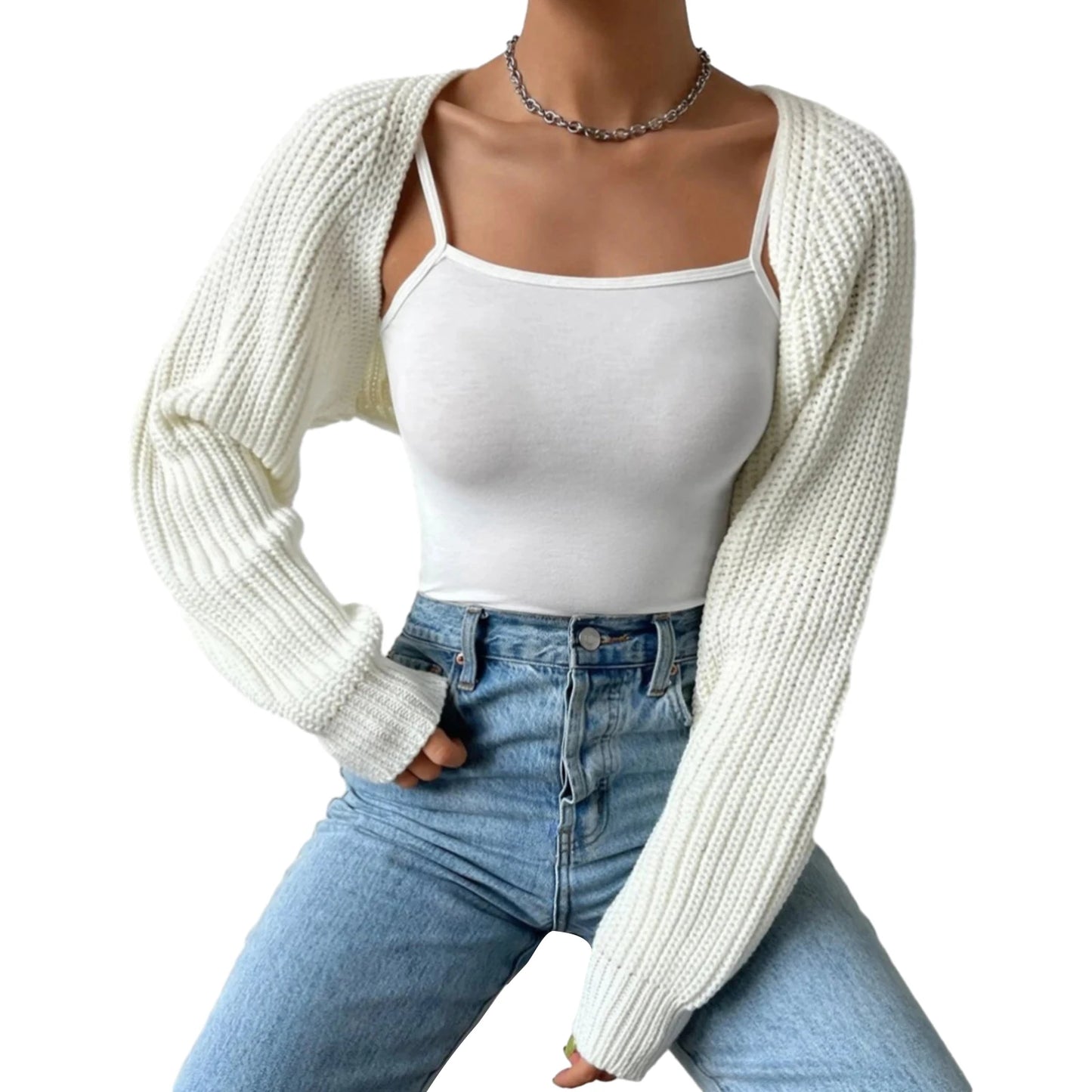 NOVALITE KNIT SHRUG