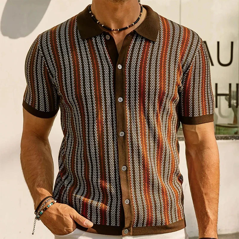 Miragé™ Herringbone Button-Down