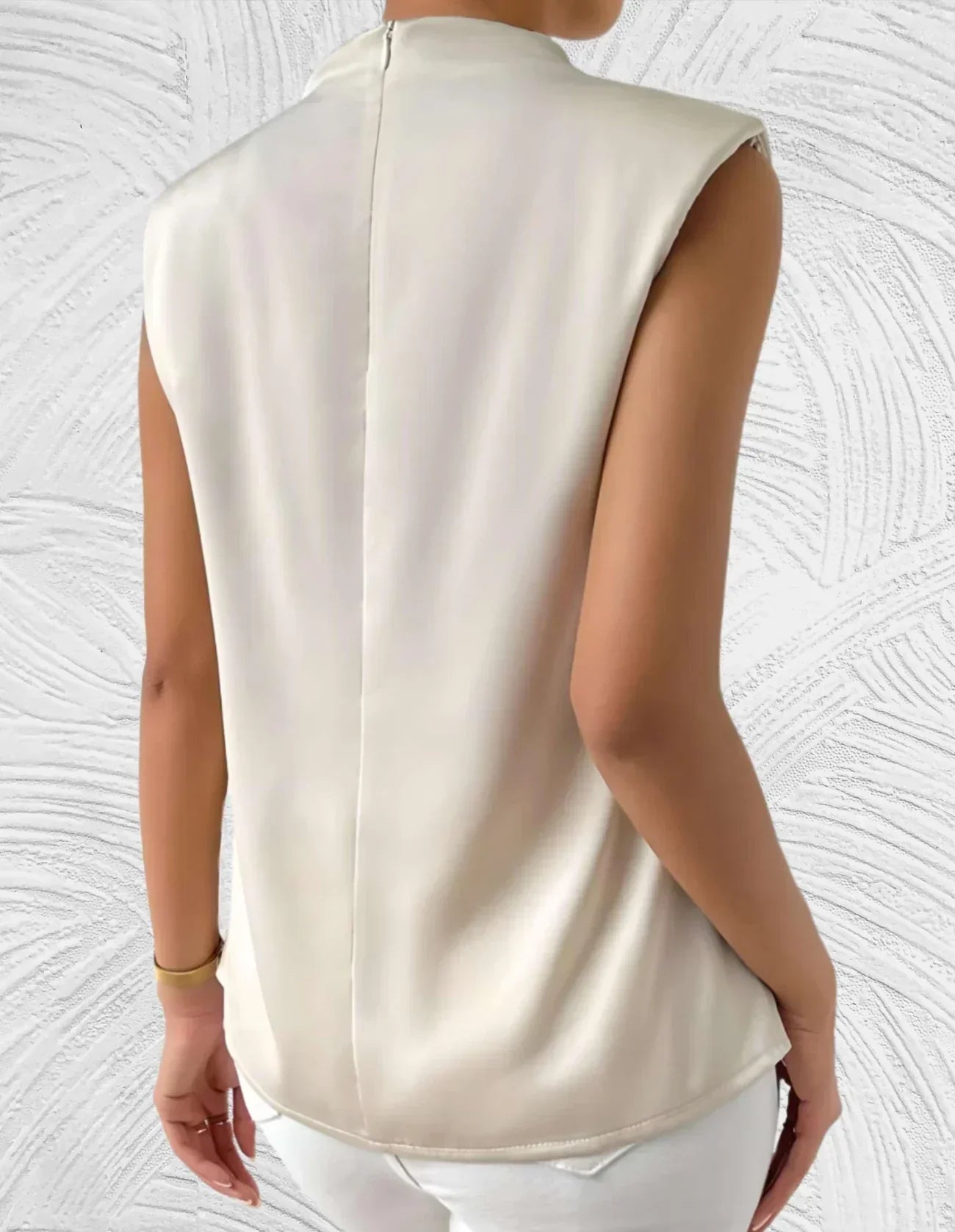 ELIRA SATIN BUTTON-UP BLOUSE