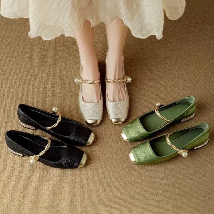 Valencia Jewel Heel Pumps