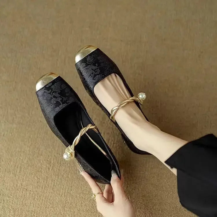 Valencia Jewel Heel Pumps
