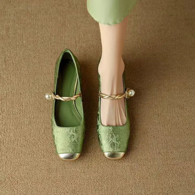 Valencia Jewel Heel Pumps