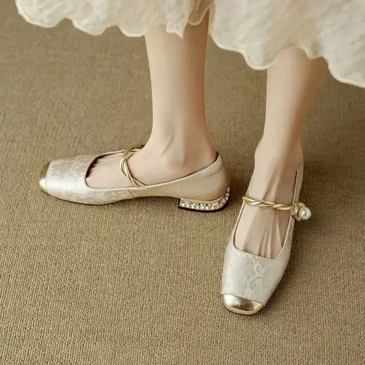 Valencia Jewel Heel Pumps