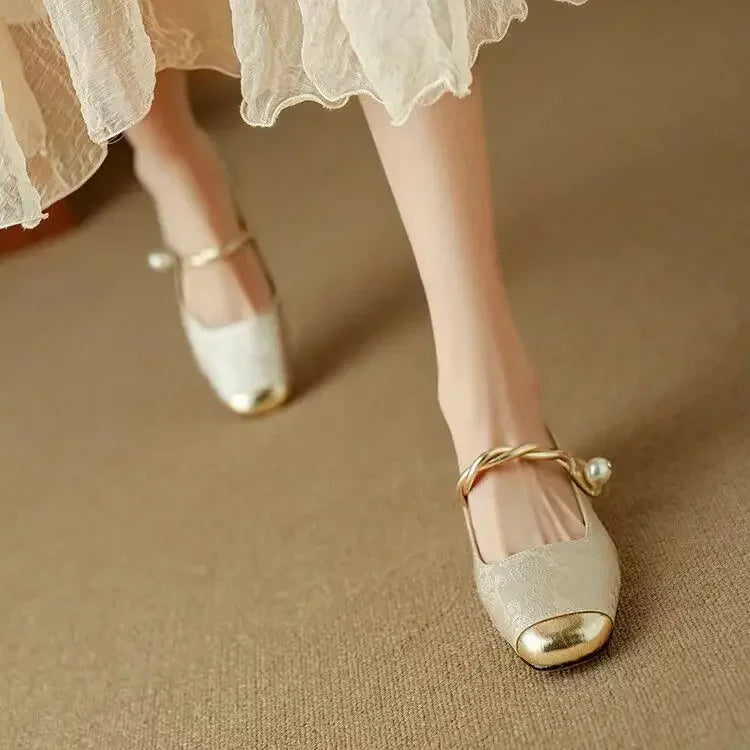 Valencia Jewel Heel Pumps
