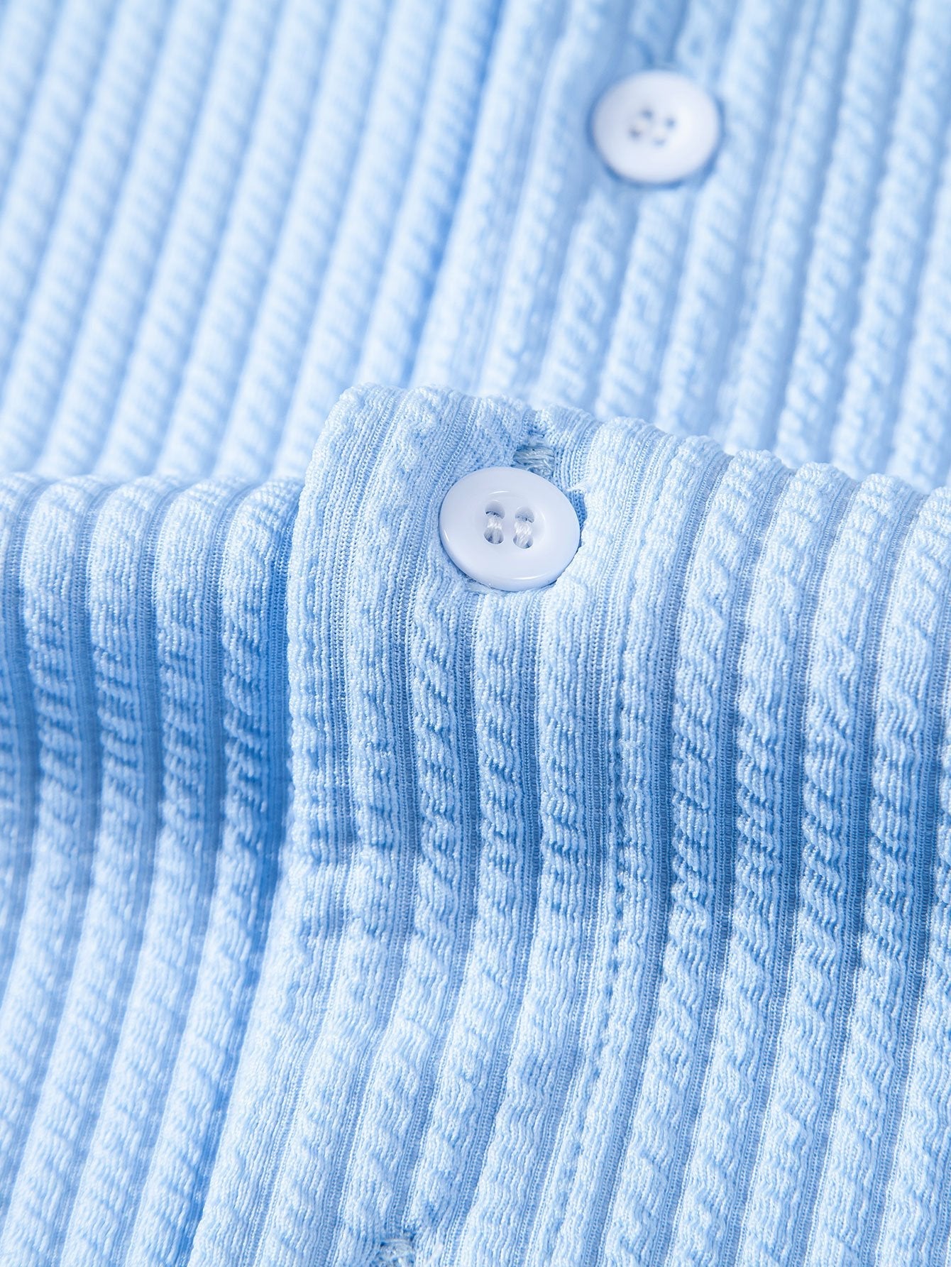 Stretch Ribbed Mock‑Neck Tee