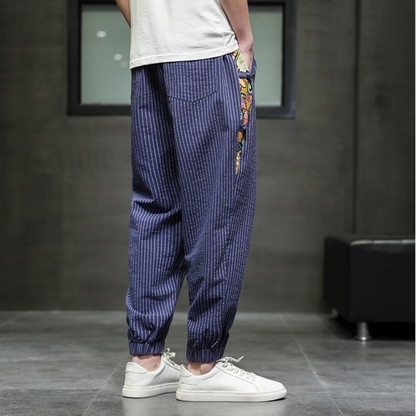SOHO ART STRIPED JOGGERS