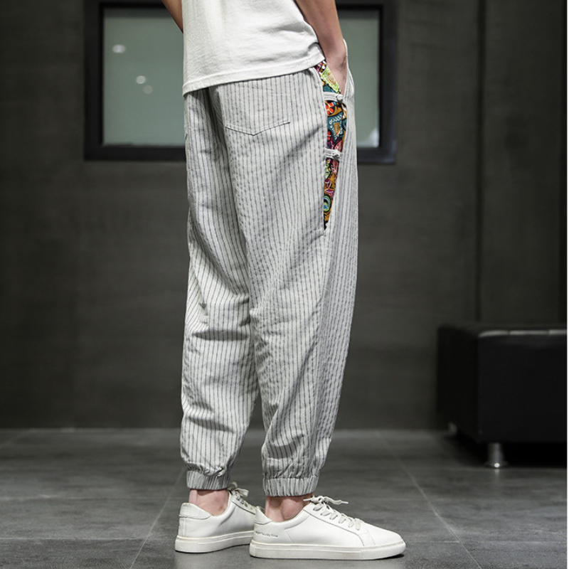 SOHO ART STRIPED JOGGERS