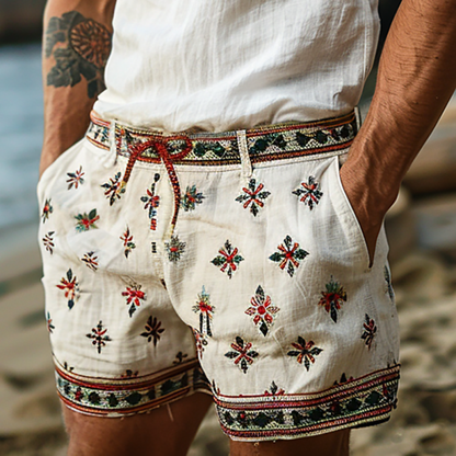 SOLEIL EMBROIDERED SHORTS