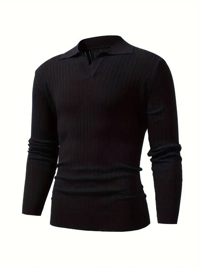 MUSKELFIT-STRICKPULLOVER