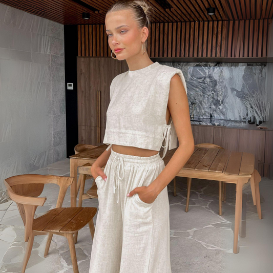 Elysia Linen Co-Ord Set