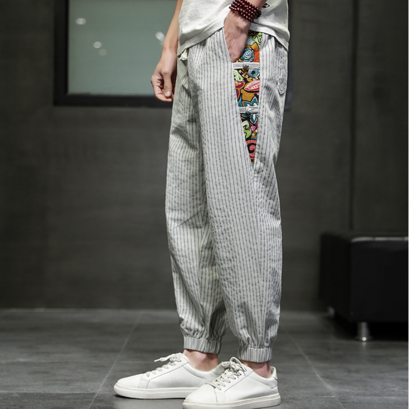 SOHO ART STRIPED JOGGERS
