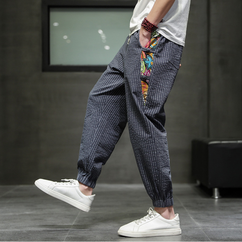 SOHO ART STRIPED JOGGERS