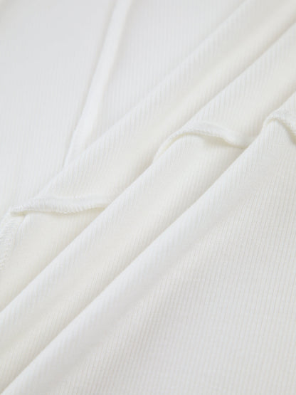 CONTOUR STITCH RIBBED TOP
