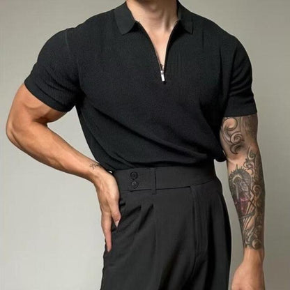 BRANDO ZIP POLO SHIRT
