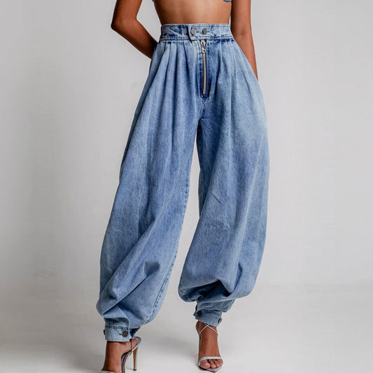 Varia Balloon Denim Trousers
