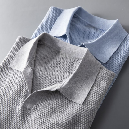 RENZO TEXURED COTTON POLO