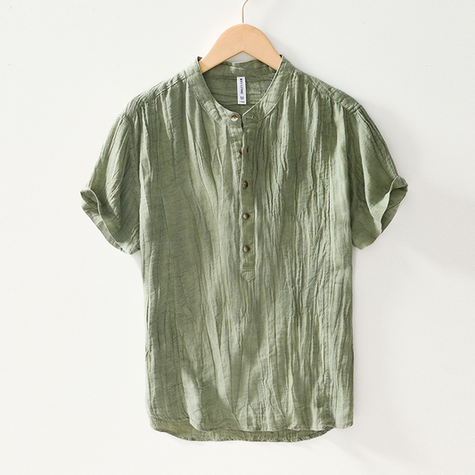 TERRA LINEN GRANDAD SHIRT