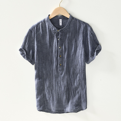 TERRA LINEN GRANDAD SHIRT