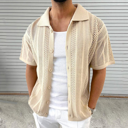 CORVIN OPEN KNIT SHIRT