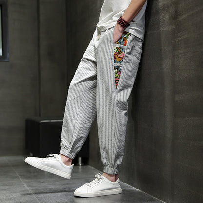 SOHO ART STRIPED JOGGERS