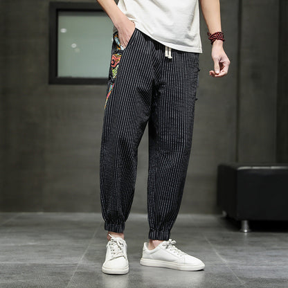 SOHO ART STRIPED JOGGERS