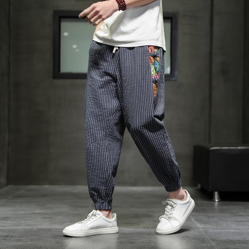 SOHO ART STRIPED JOGGERS